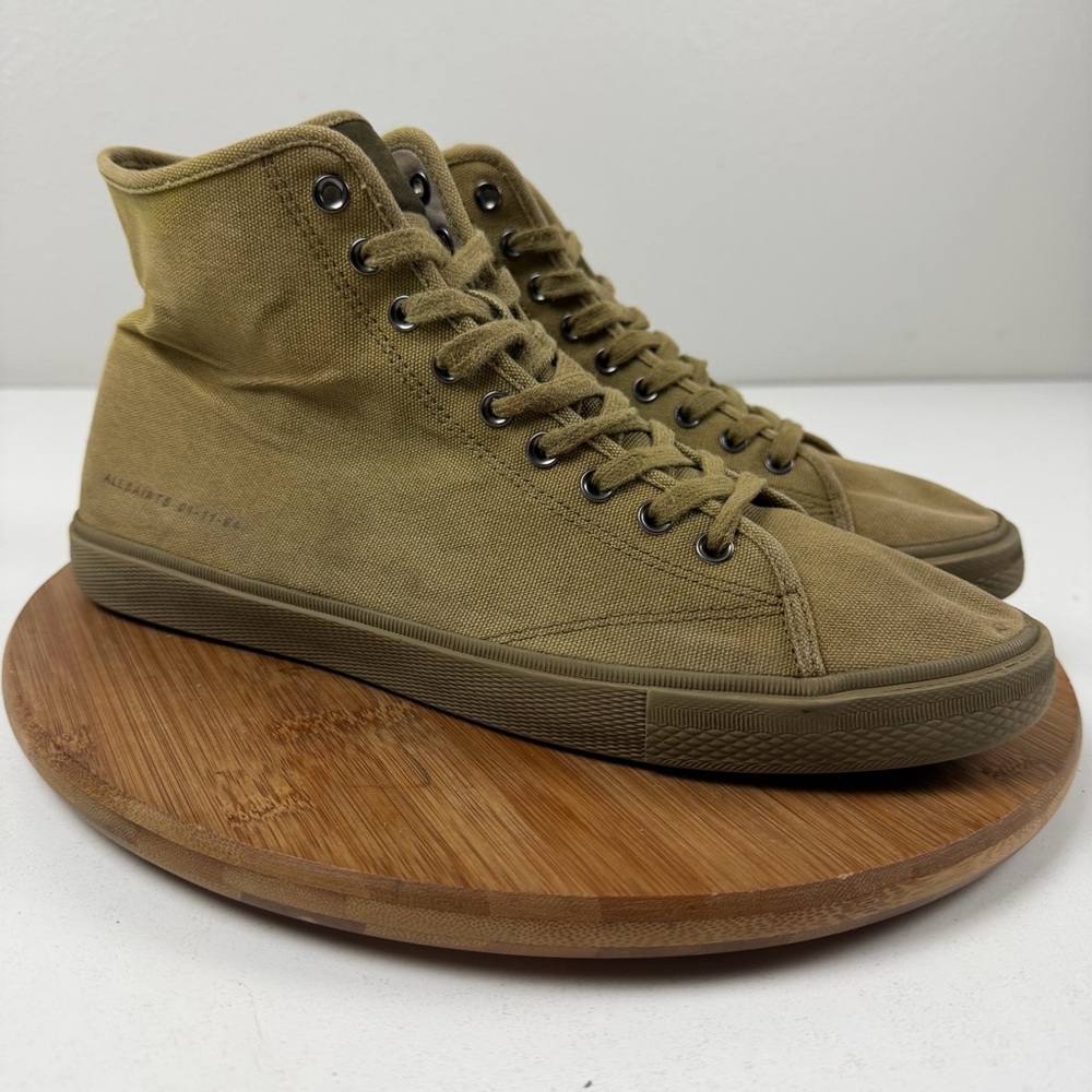 All saints Bryce Men's Khaki/Olive High-Top Sneakers